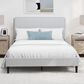 The Monday Company Full Upholstered Bed in Gray, , large