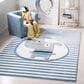 Safavieh Carousel CRK126 4" x 6" Ivory and Blue Kids  Area  Rug, , large