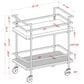 Furniture of America Stapleton Bar Serving Cart in Black, Gold, White and Walnut, , large