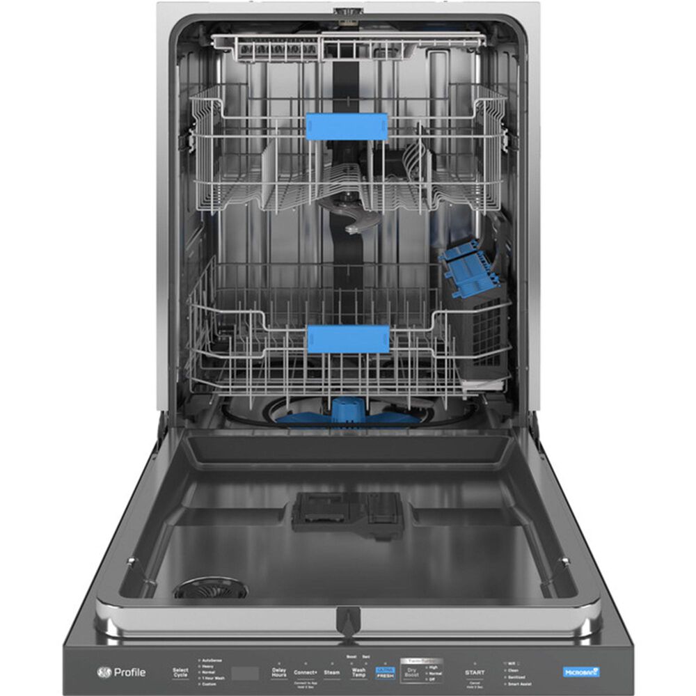 GE Profile 24&quot; Smart Built-In Dishwasher with 42 dBA in Fingerprint Resistant Black Stainless, , large