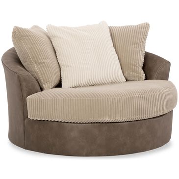 Signature Design By Ashley Transitional Swivel Chairs And Gliders Nebraska Furniture Mart Ashley Transitional Swivel Chairs, Signature Design By Ashley Megginson Oversized Round Swivel Chair In Storm