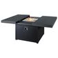 Plank And Hide Co 42" Square Firepit Top & Base in Black and Charcoal, , large