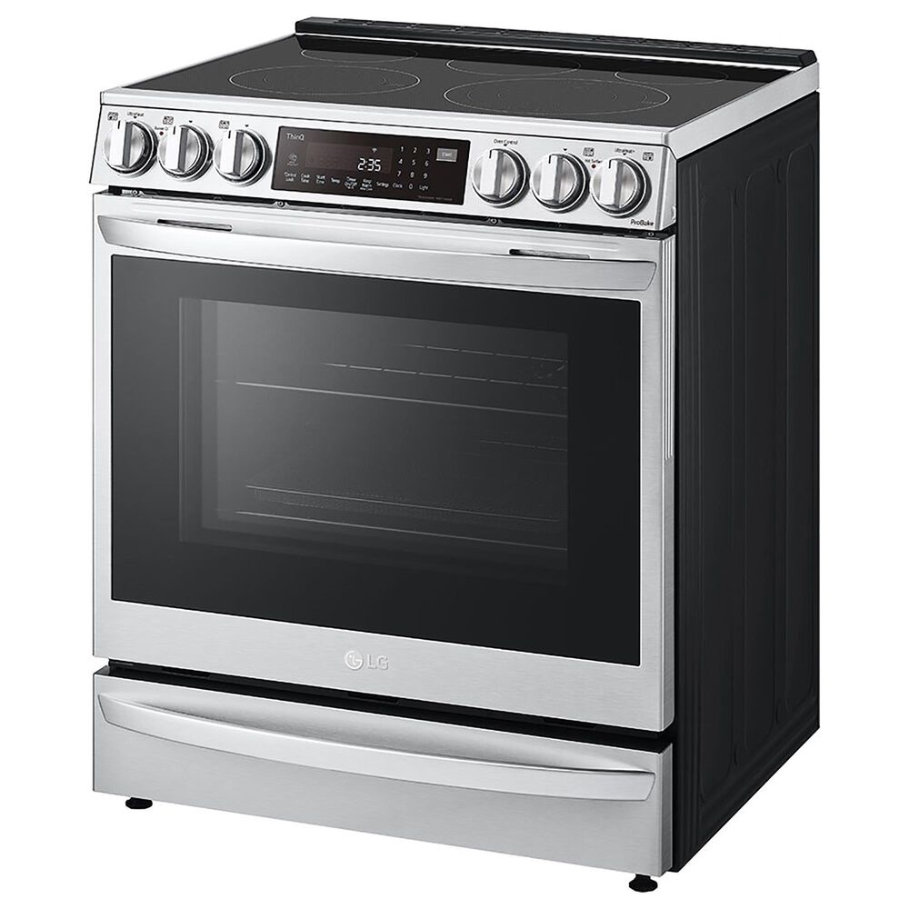 LG 6.3 Cu. Ft. Smart Wi-Fi Enabled ProBake Convection InstaView Slide-In Electric Range with Air Fry and Glass Cooktop in Stainless Steel, , large