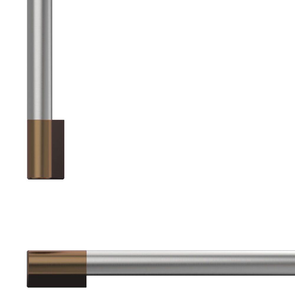 Fisher &amp; Paykel 36&quot; Professional Round Flush Handle Kit for Integrated Refrigerator Freezer in Stainless Steel and Dark Copper, , large