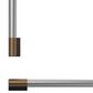 Fisher & Paykel 36" Professional Round Flush Handle Kit for Integrated Refrigerator Freezer in Stainless Steel and Dark Copper, , large