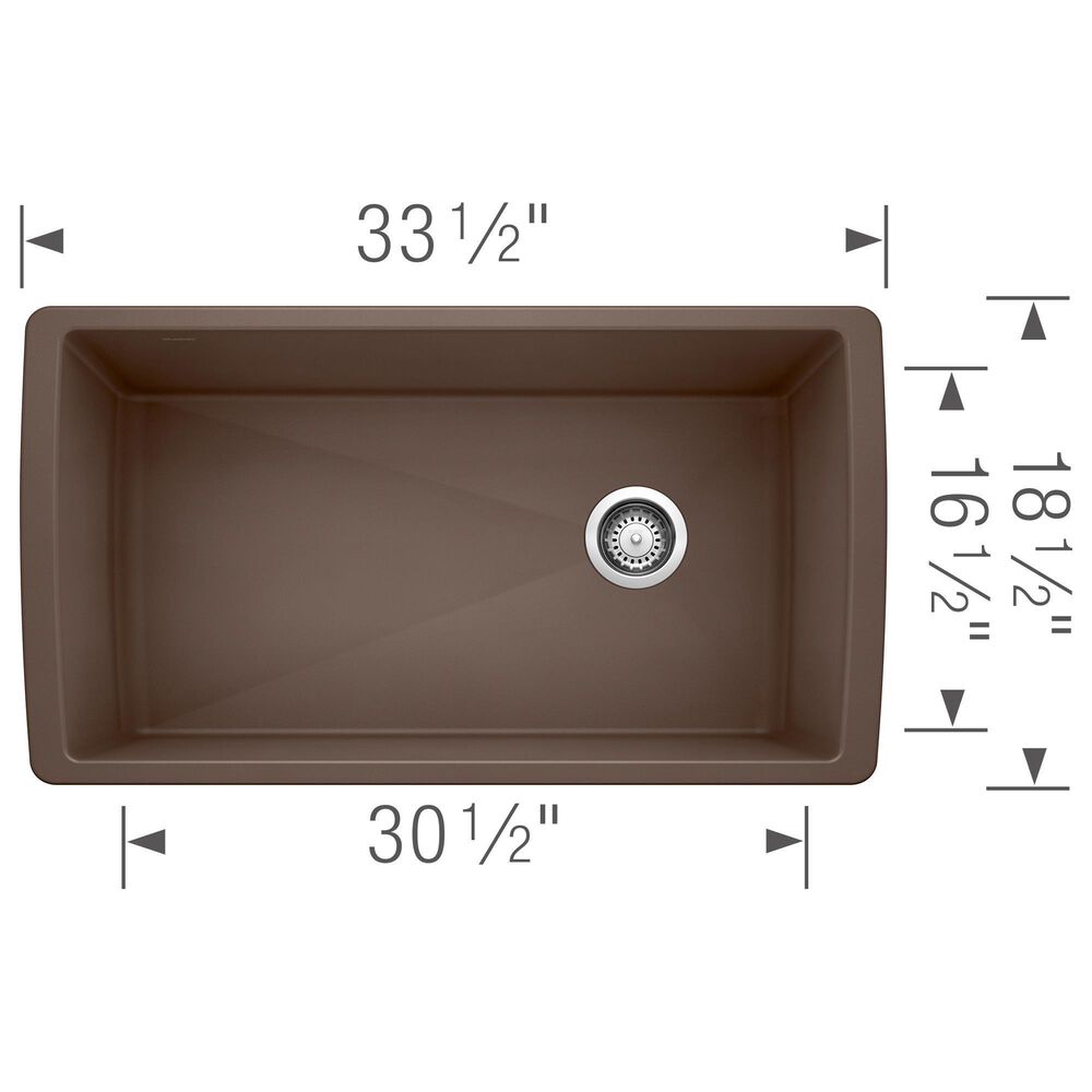 Blanco Diamond Super Single Undermount Sink in Cafe, , large