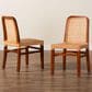 Baxton Studio Caspia Side Chair in Walnut Brown and Natural (Set of 2), , large