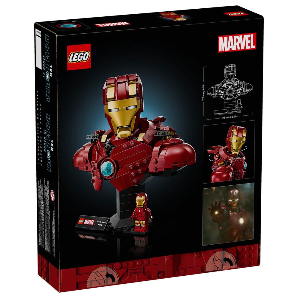 LEGO Marvel Iron Man MK6 Helmet Building Set, , large