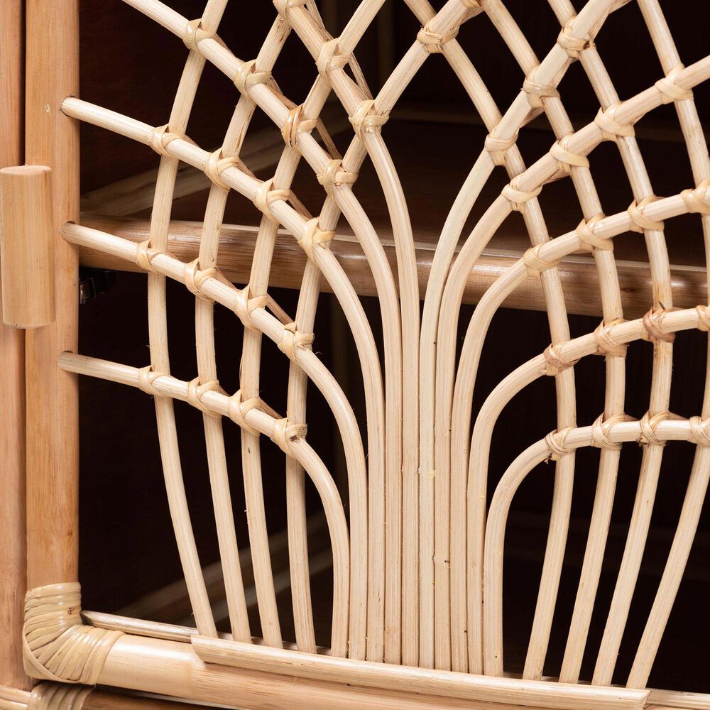 Baxton Studio Danna 2-Shelf Nightstand in Natural Brown, , large