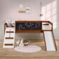 Forest Grove Twin Low Loft Art Play in Brown and White, , large