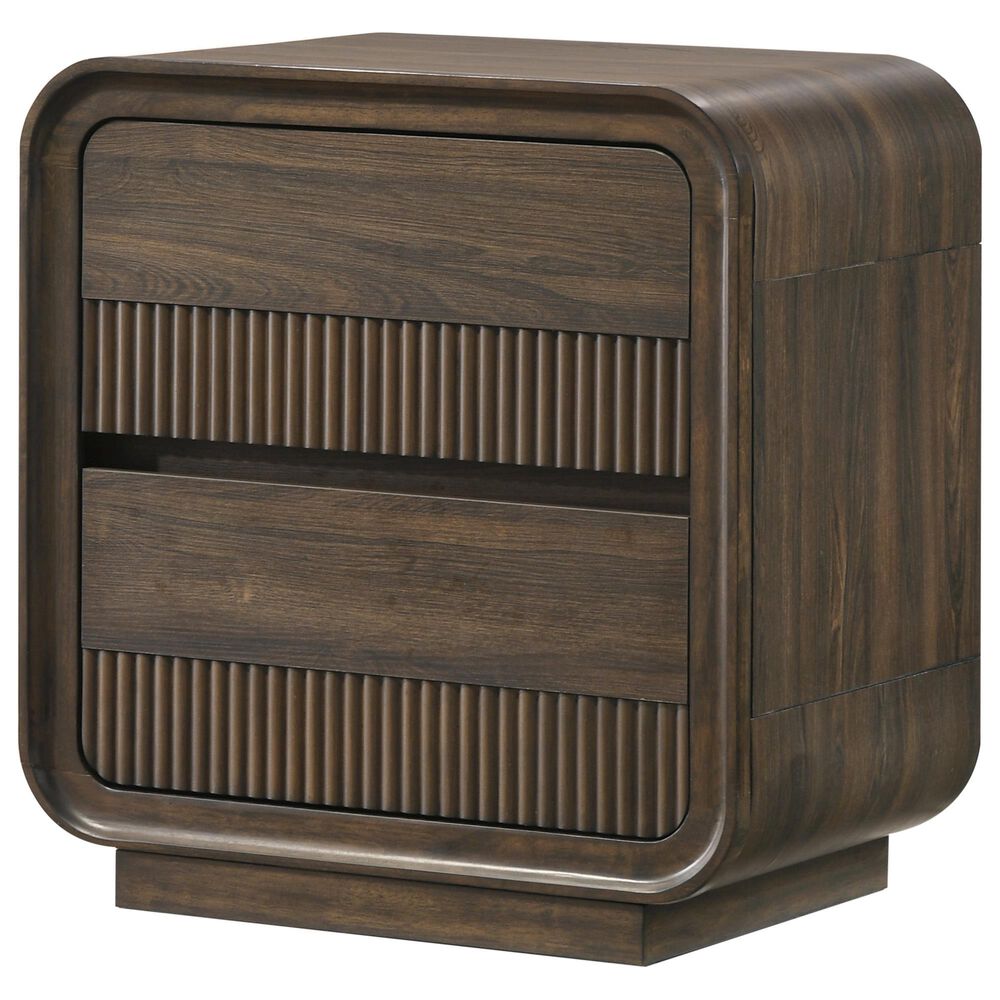 Crown Mark Kinkaid Queen Bed with Dresser and Nightstand in Brown, , large