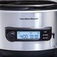 Hamilton Beach 6-Quart Advanced Temp Tracker Slow Cooker in Stainless Steel, , large