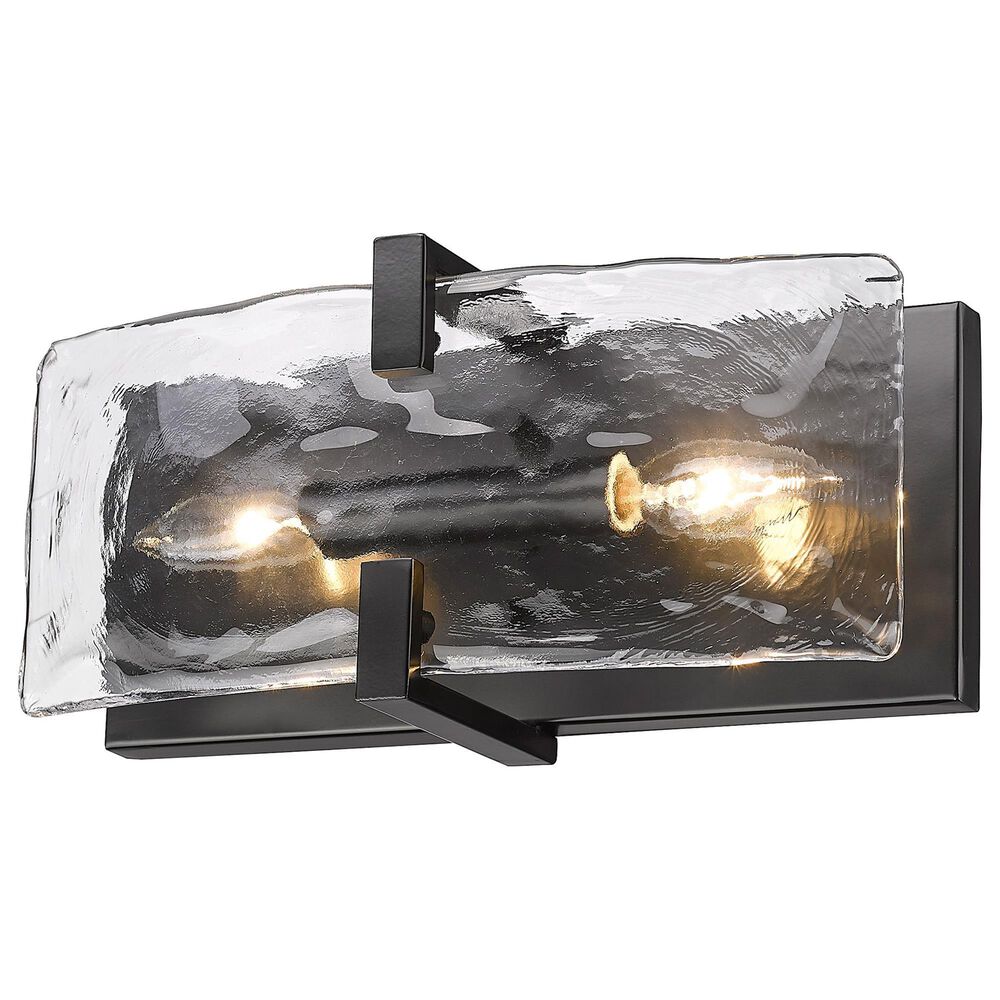 Golden Lighting Aenon 2-Light Wall Sconce in Matte Black, , large