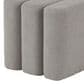 Maple and Jade 18" Boucle Accent Ottoman in Gray, , large