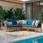 Hearth and Haven Perla 5-Piece Outdoor Sectional in Blue, , large