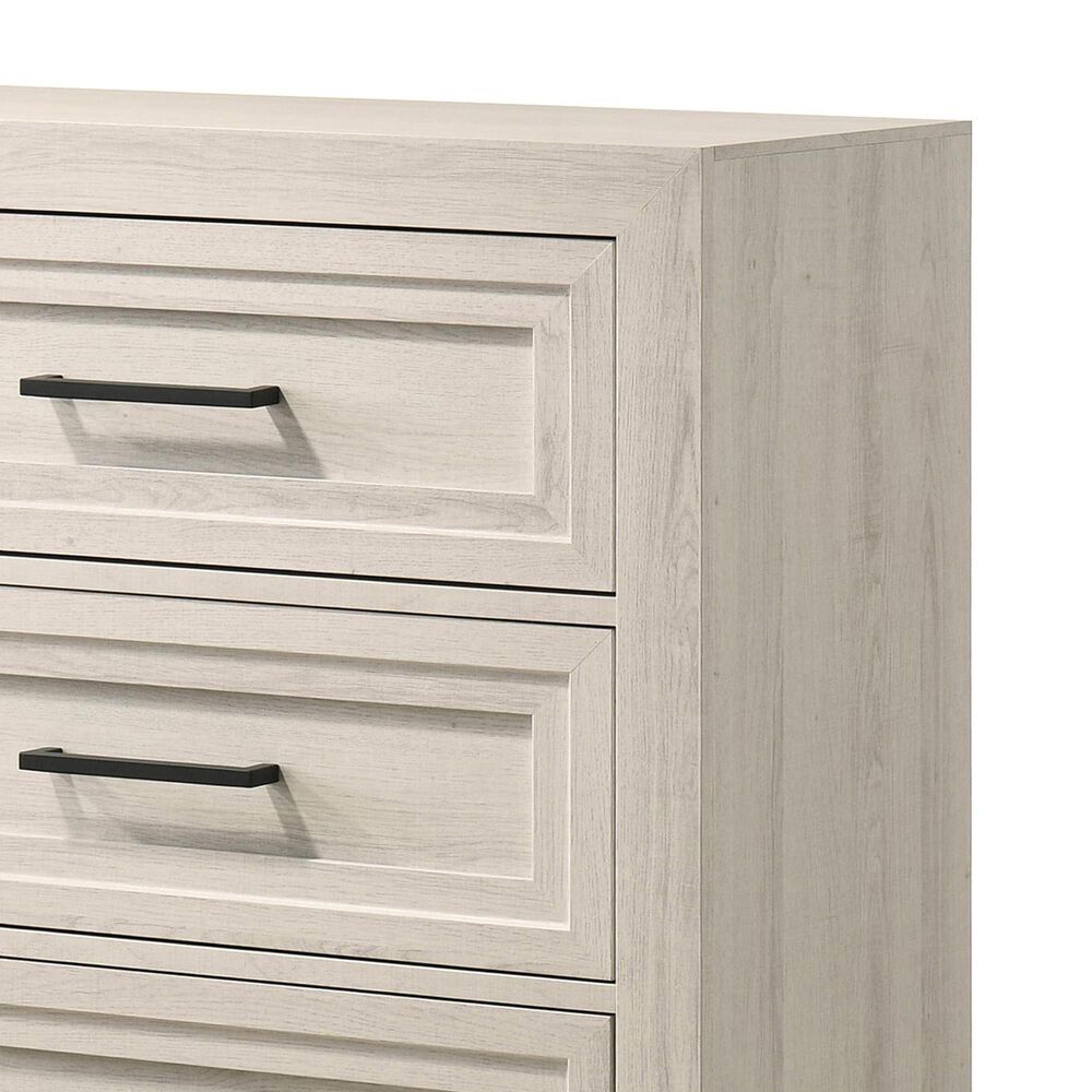 Crown Mark Lorraine 4 Drawer Chest in Antique White, , large