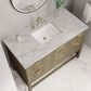 James Martin Vanities Emmeline 48" Single Vanity in Pebble Oak with 3 cm Victorian Silver Quartz Top, , large