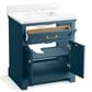 Kohler Charlemont 30" Single Bathroom Vanity in Tidal Blue with 3 cm White Quartz Top and Rectangular Sink, , large