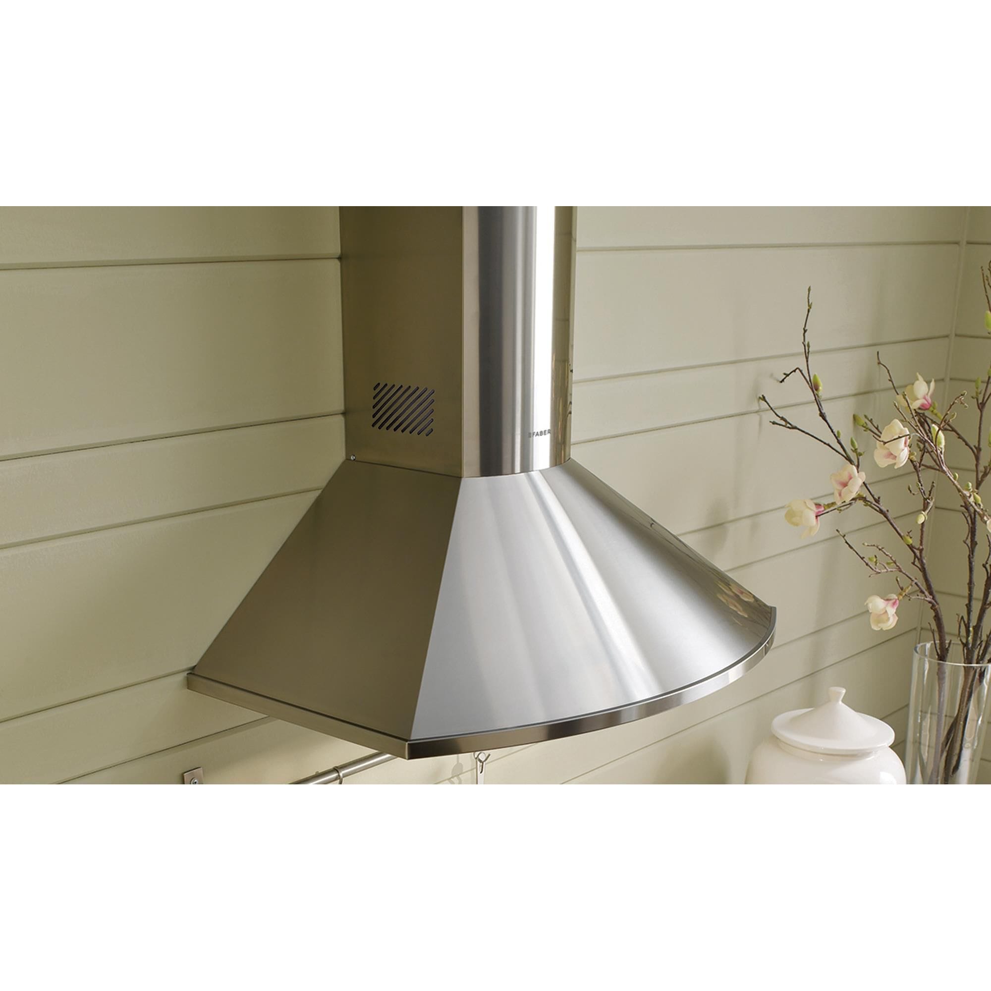 Faber 30 Tender Chimney Wall Hood with VAM Technology in Stainless Steel Nebraska Furniture Mart
