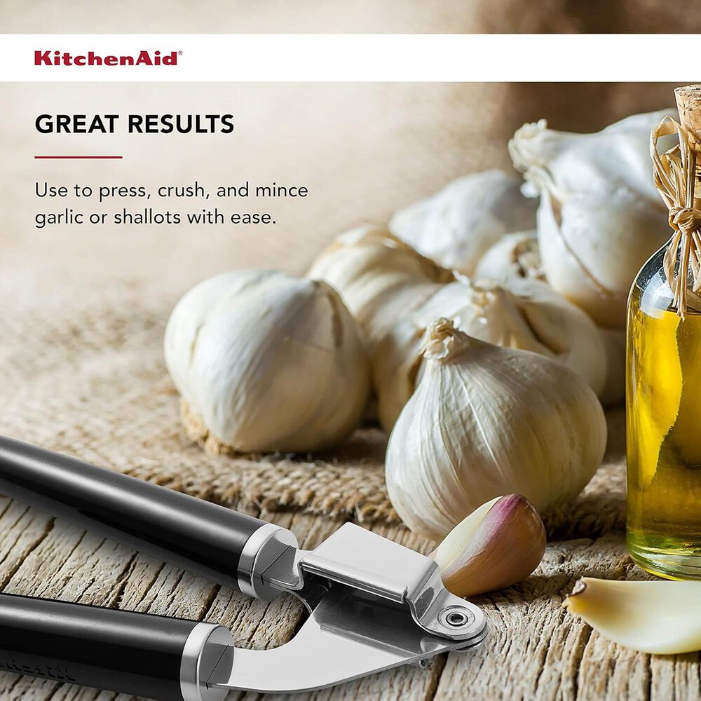 KitchenAid Garlic Press in Black and Stainless Steel, , large