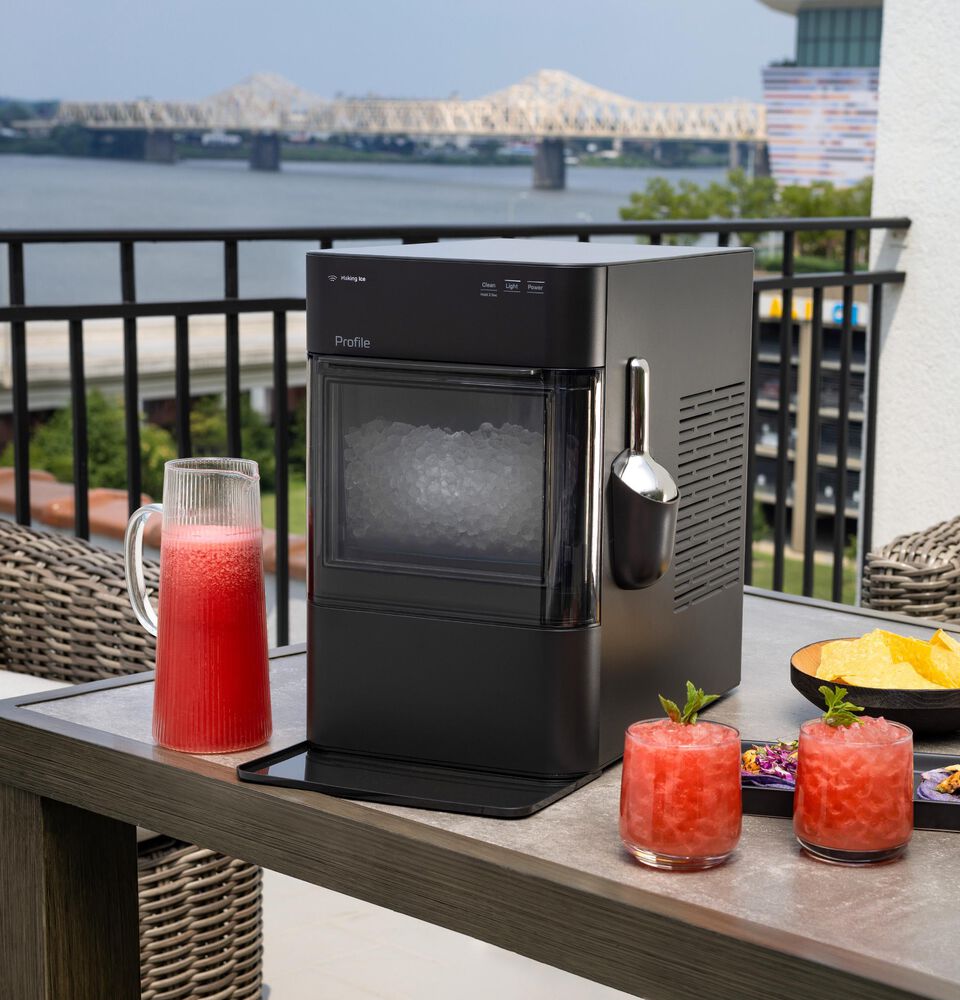 GE Profile Opal 2.0 Ultra Nugget Ice Maker with Scale Inhibiting Filter in Carbon Black, , large