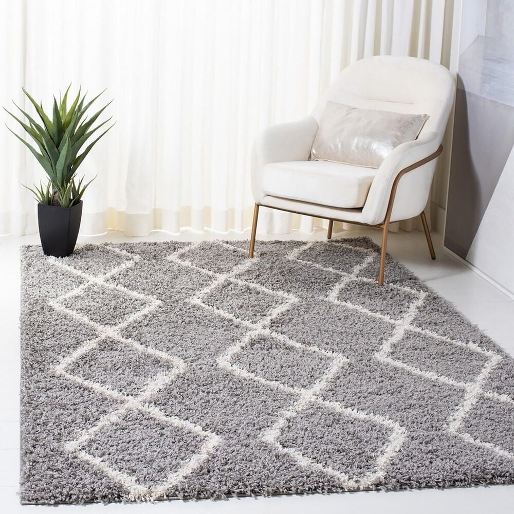 Safavieh Venus Shag VNS682J 8&#39; x 10&#39; Grey and Ivory Area Rug, , large