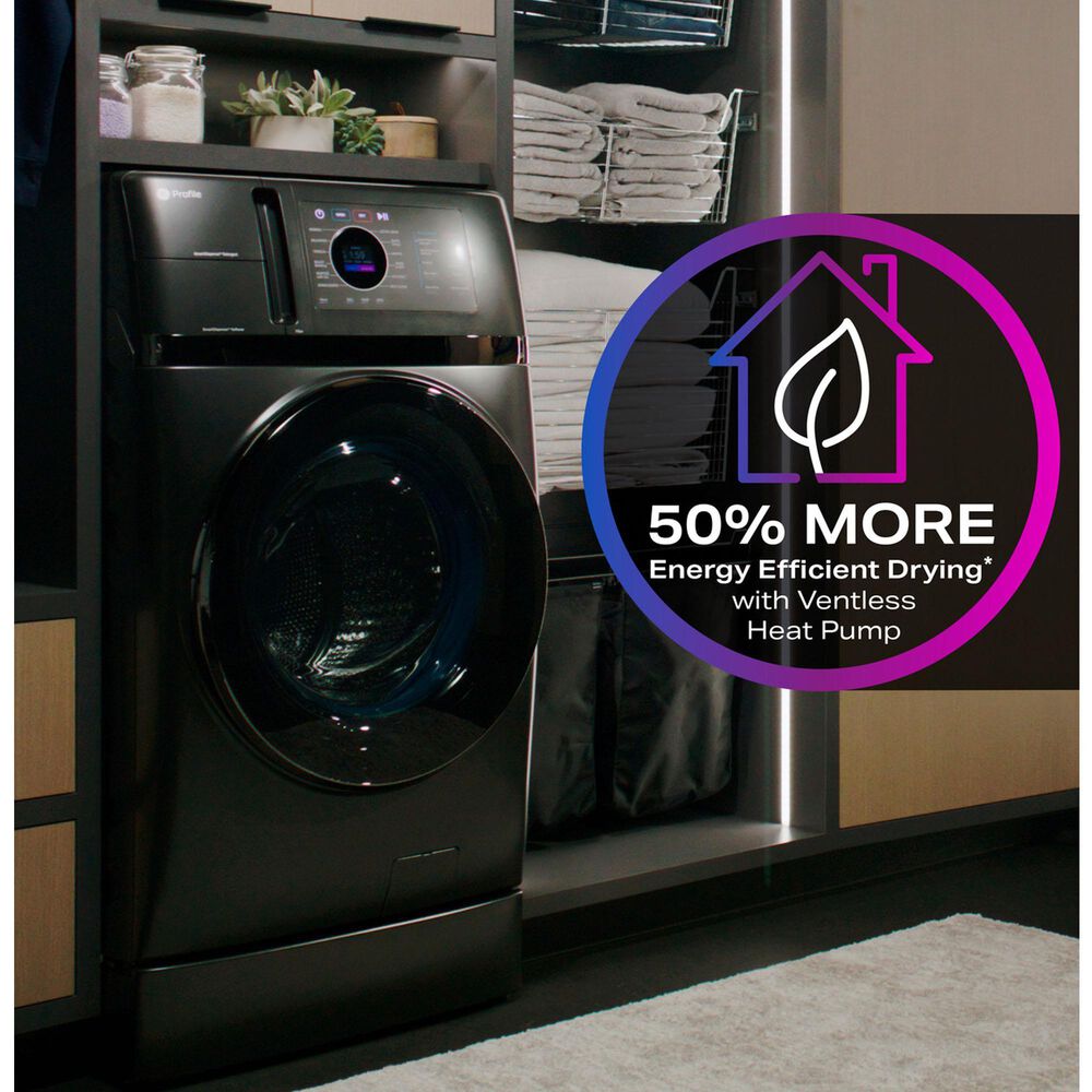 GE Profile 4.8 Cu. Ft. Ultra Fast Combo Washer/Dryer with Heat Pump In Slate, , large