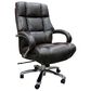 Simeon Collection Swivel Desk Chair with Chrome Base in Cafe, , large