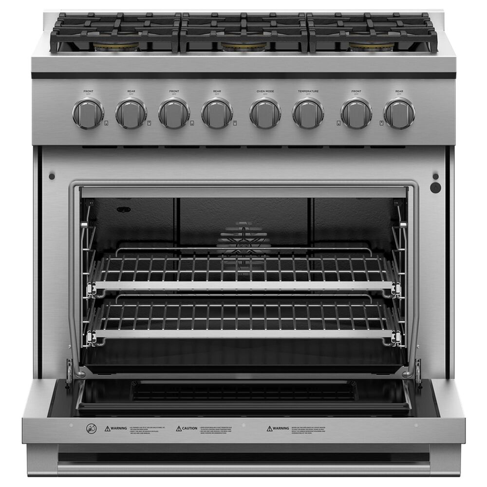 Fisher &amp; Paykel 36&quot; Freestanding Liquid Propan Gas Range with 6 Burners in Stainless Steel, , large