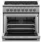 Fisher & Paykel 36" Freestanding Liquid Propan Gas Range with 6 Burners in Stainless Steel, , large