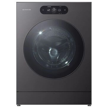 LG Studio 5.8 Cu. Ft. Smart Front Load All-In-One Washer and Dryer Combo in Brushed Black Steel, , large