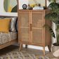 Baxton Studio Alina 2-Door Accent Storage Cabinet in Medium Oak, , large
