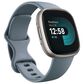 Fitbit Versa 4 Smartwatch Platinum Aluminum with Waterfall Blue Band, , large