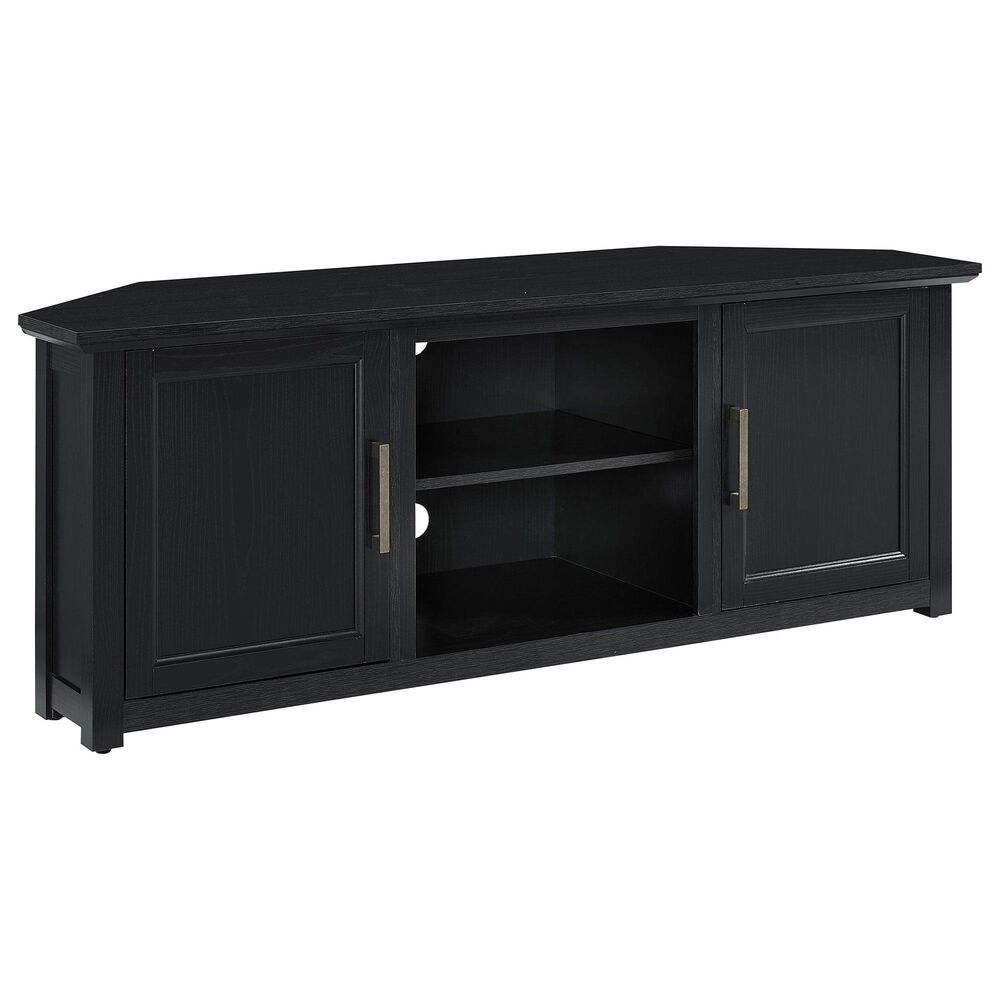 Crosley Furniture Camden 58" Corner TV Stand in Black NFM