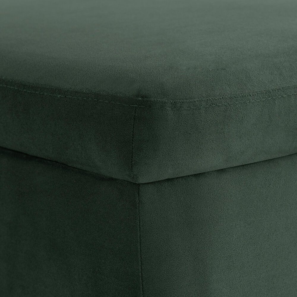 Lifestyle Solutions Kona Large Storage Ottoman in Green, , large