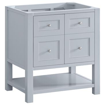 James Martin Vanities Breckenridge 30" Single Bathroom Vanity Cabinet in Serenity Blue, , large