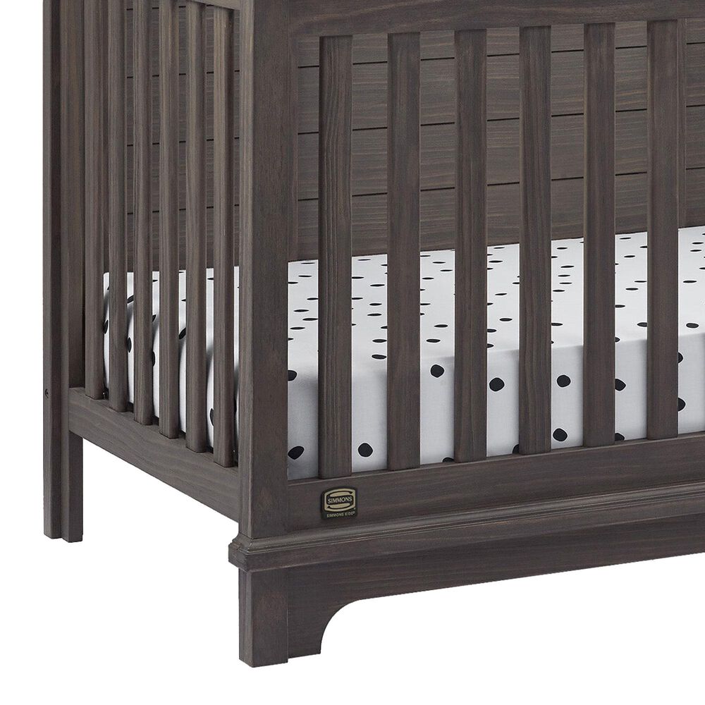 Delta Children Asher 6-In-1 Convertible Crib in Rustic Grey, , large