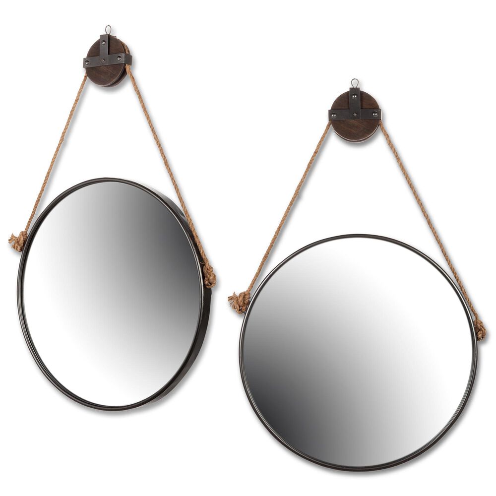 The Gerson Company Accent Wall Mirror in Black NFM