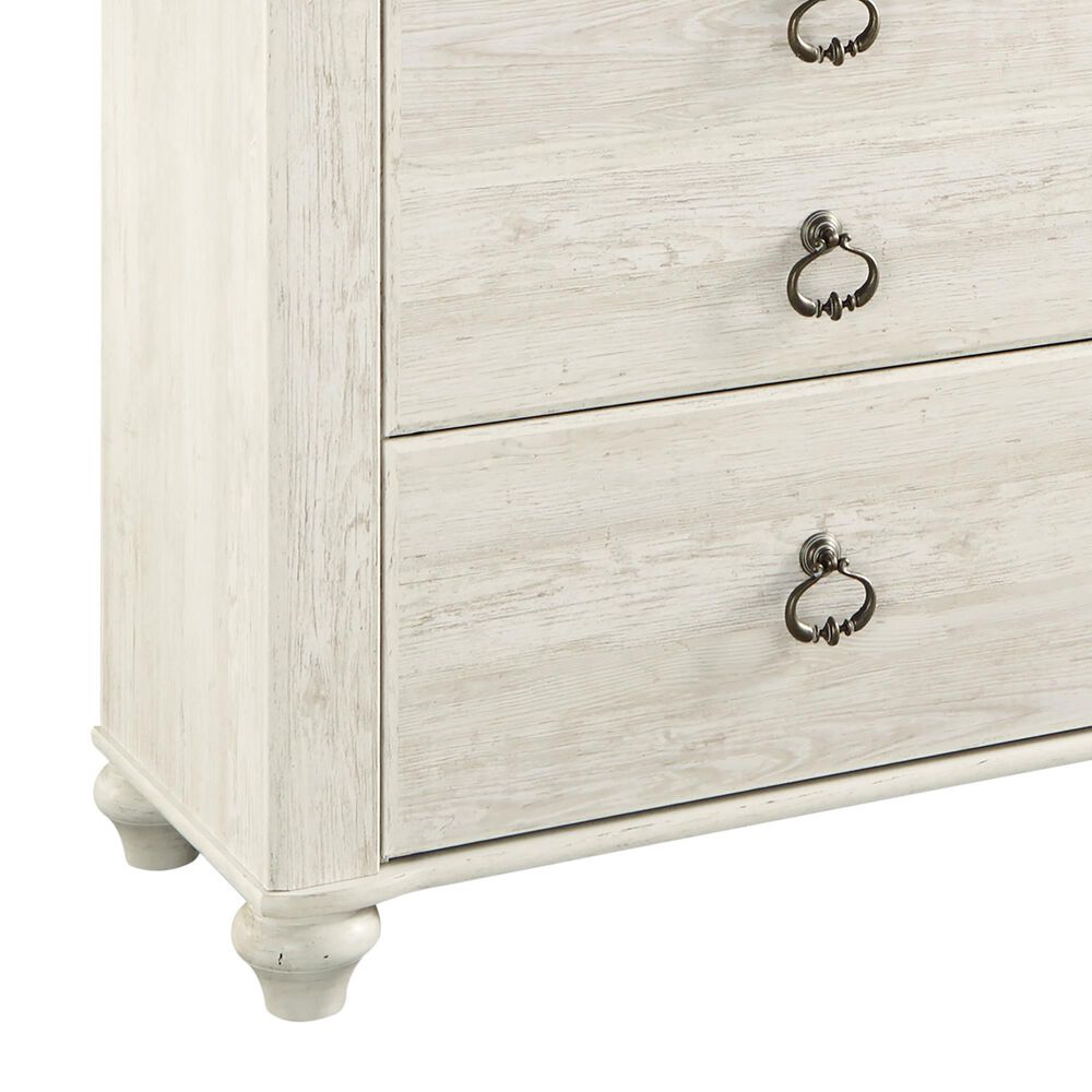 Ashley Willowton 5-Piece King Bedroom Set in Whitewash, , large