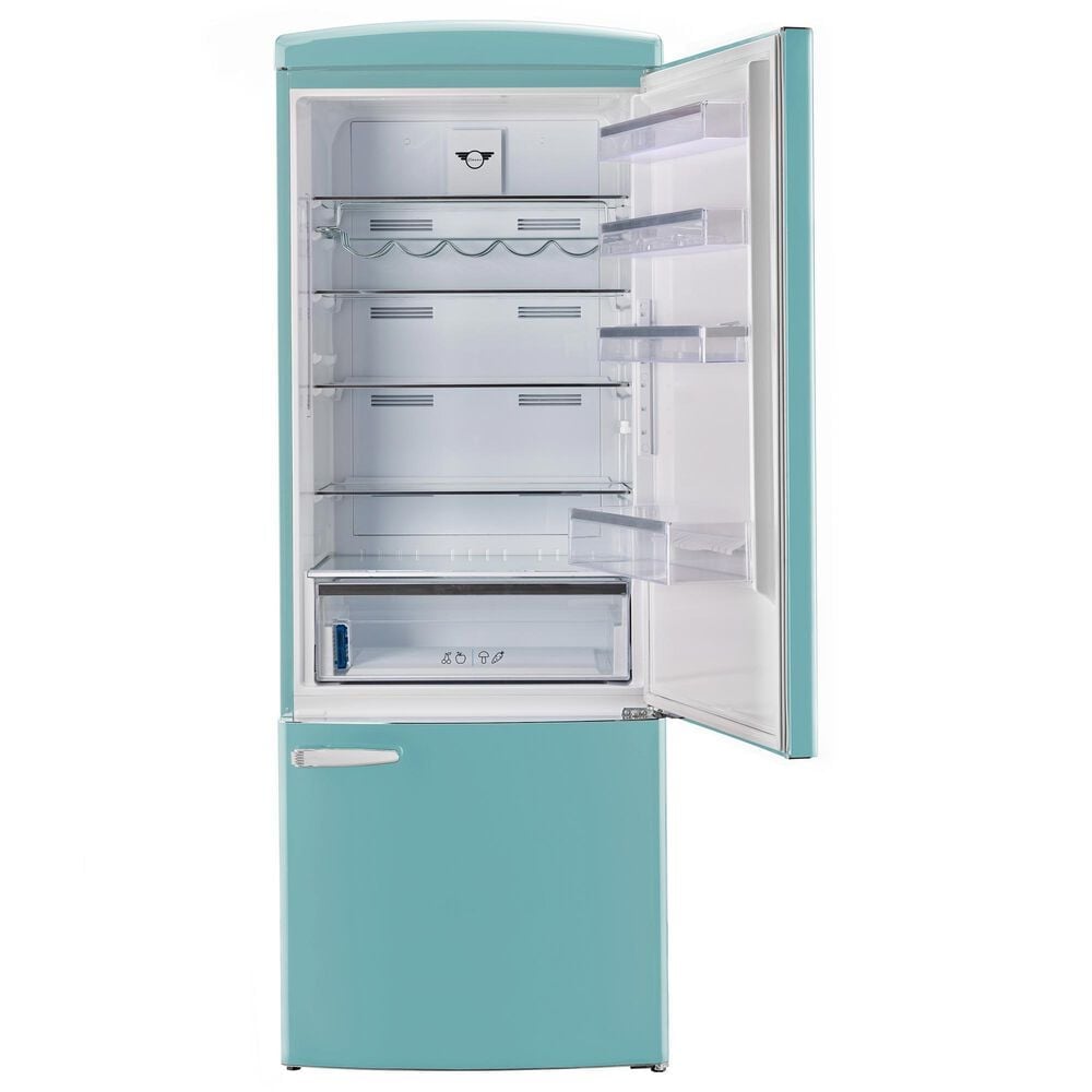 Unique Appliances Classic Retro 17 Cu. Ft Bottom Mount Refrigerator in Ocean Mist Turquoise, , large