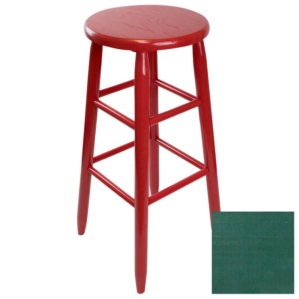 Lakeside Garland Round Barstool in Green, , large