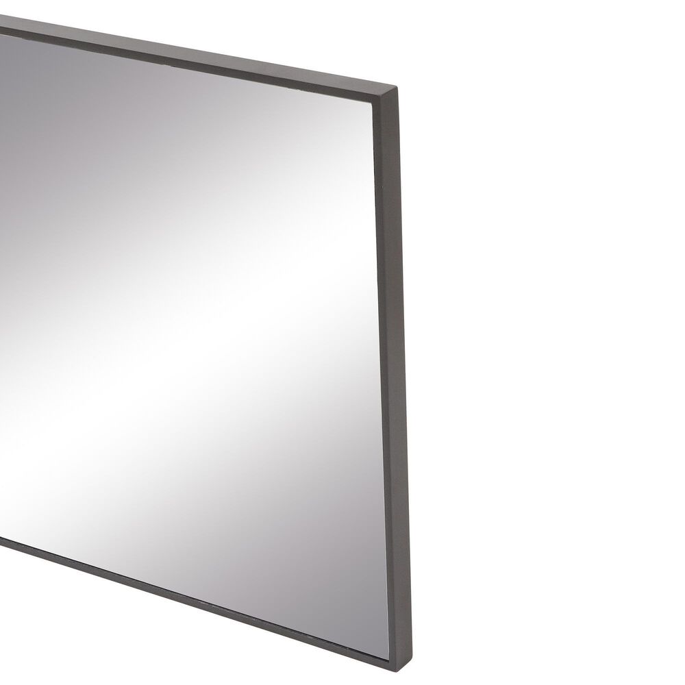 Maple and Jade 24&quot; Rectangular Wall Mirror in Black, , large