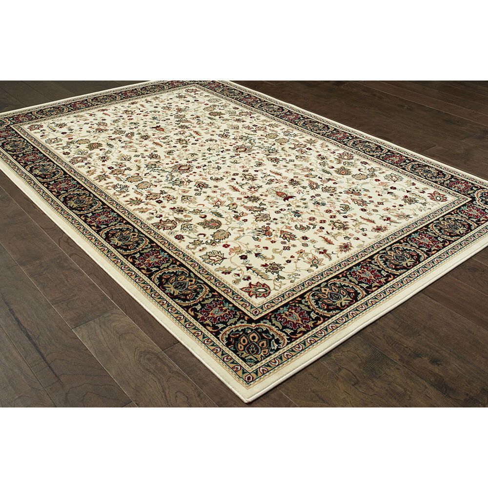 Oriental Weavers Kashan 108X1 7&#39;10&quot; x 10&#39;10&quot; Ivory Area Rug, , large