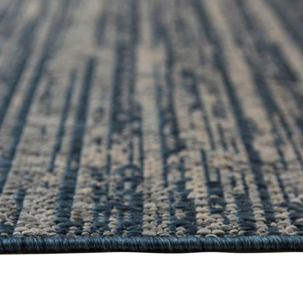 Amer Rugs Maryland Striped 6&#39;6&quot; x 9&#39;10&quot; Blue Area Rug, , large