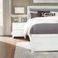Ashley Maeling King Panel Bed with Two Nightstands in Matte White, , large