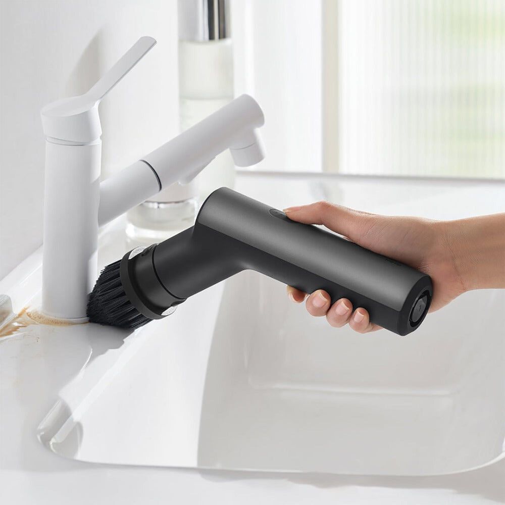 Hoto Tools Electric Spin Scrubber in Grey and Black, , large