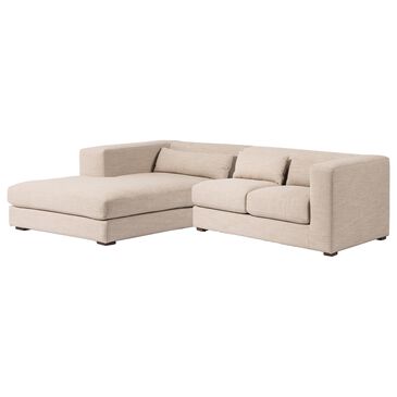 Four Hands Sena 2-Piece Left Facing Sectional with Chaise in Alcala Wheat, , large