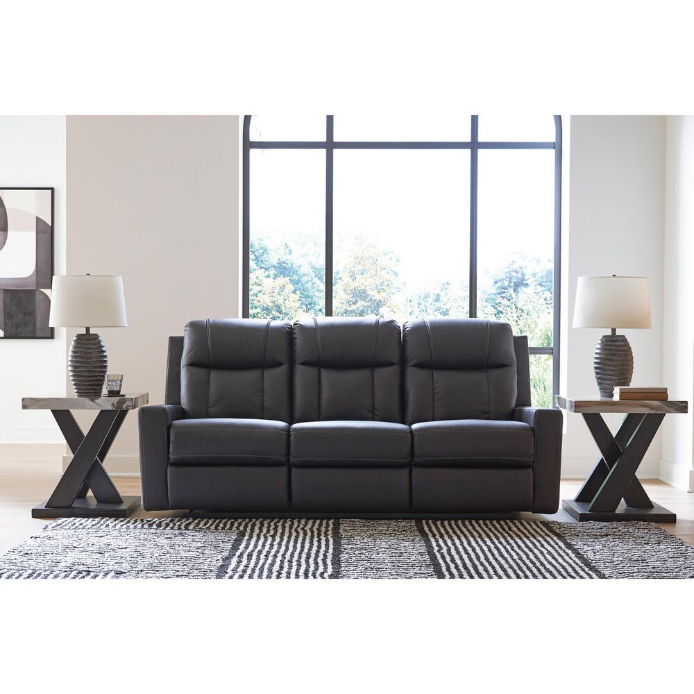 Ashley Mackmenville Manual Reclining Sofa in Carbon, , large