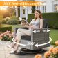HOMLUX 8-Piece Outdoor Patio Furniture Set in Black, , large