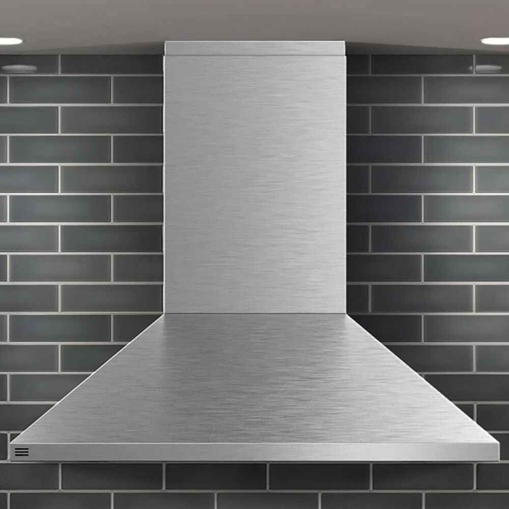 GE Profile 36" Wall-Mount Vent Hood with Clean Air Sensors in Stainless Steel, , large